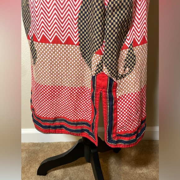 Tory Burch Kaftan Tunic Dress/ beach coverup size 8 - Picture 4 of 11